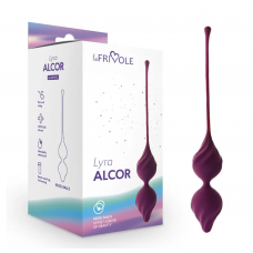 Вагинальные шарики Alcor LYRA Le Frivole, в cливовом цвете, One Size